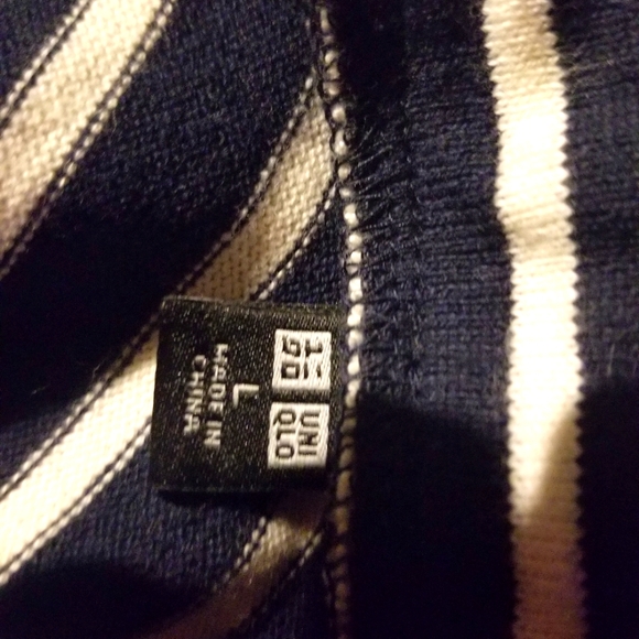 Uniqlo Navy and White Knit Mini Skirt - Picture 4 of 4